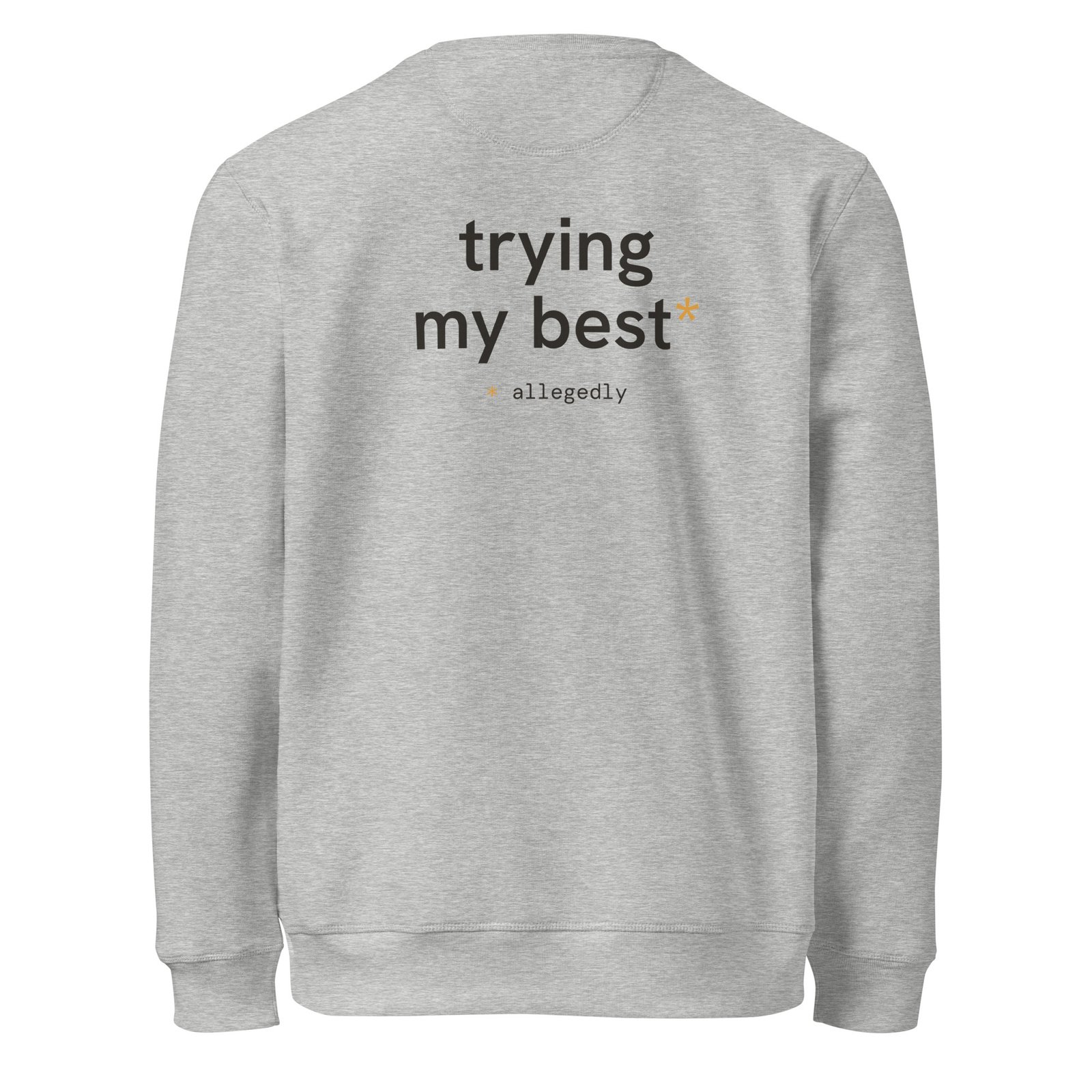 trying my best* | organic unisex sweatshirt | bearlee - Image 5