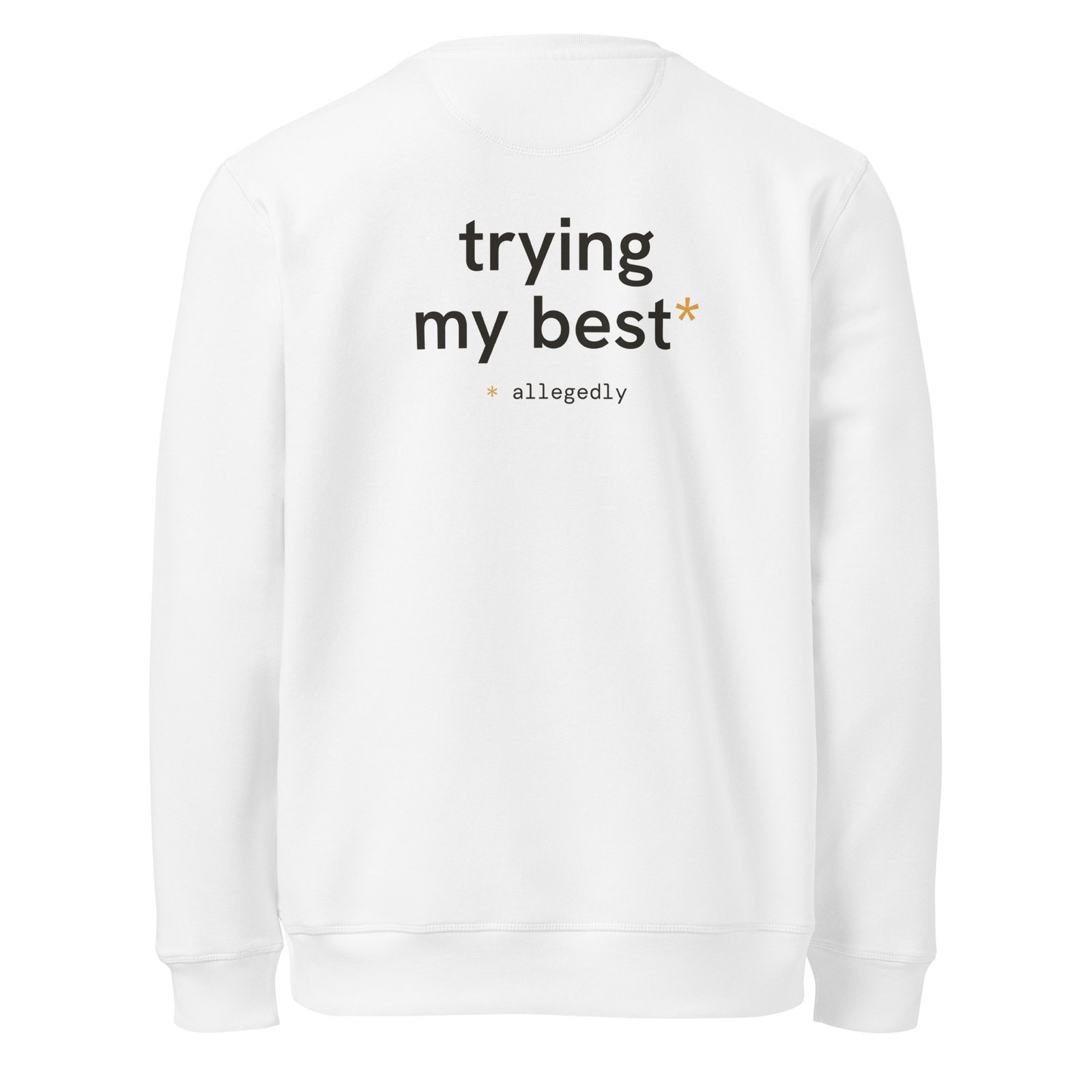 trying my best* | organic unisex sweatshirt | bearlee - Image 6