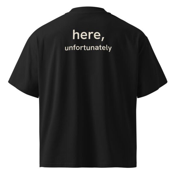 Unisex organic oversized high neck t-shirt - Image 3