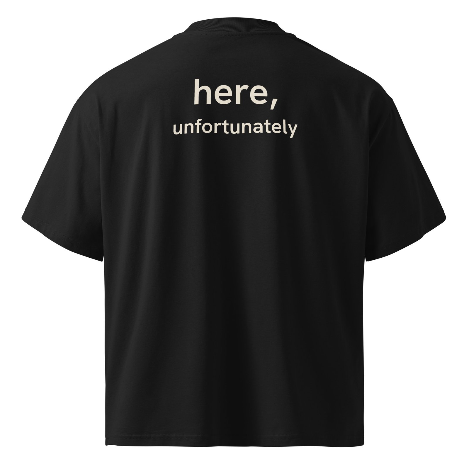 Unisex organic oversized high neck t-shirt - Image 3