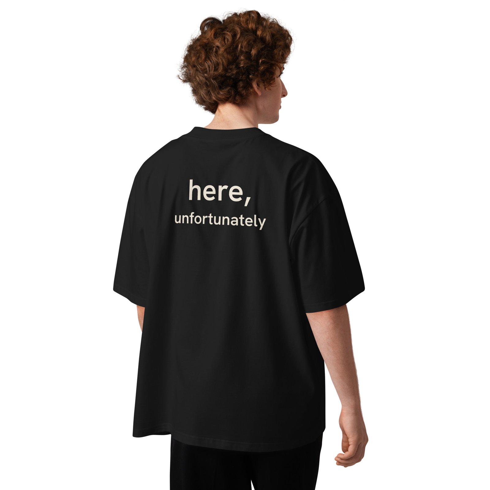 Unisex organic oversized high neck t-shirt - Image 7
