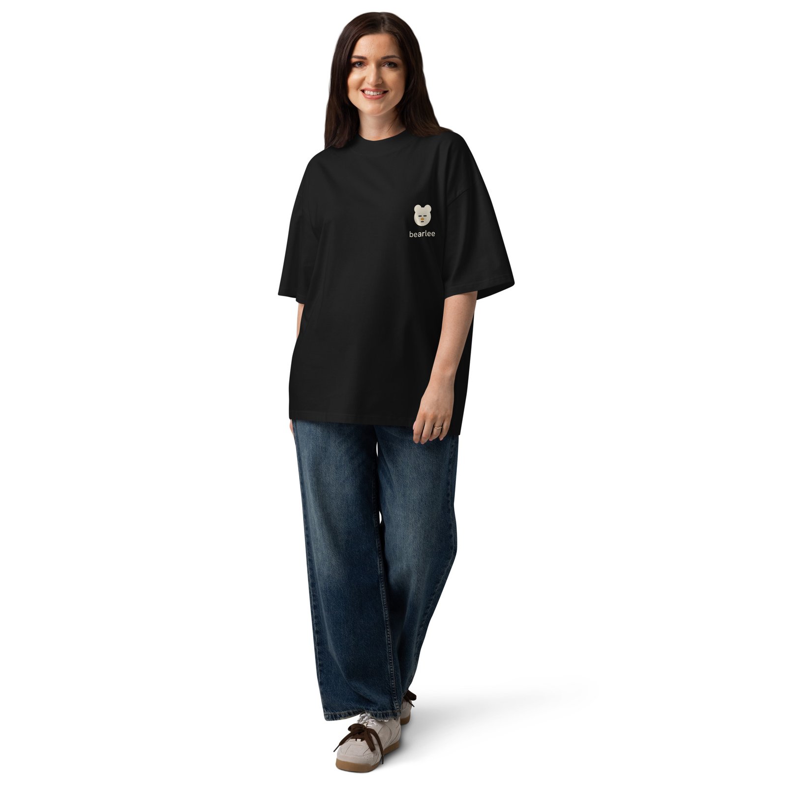 Unisex organic oversized high neck t-shirt - Image 6