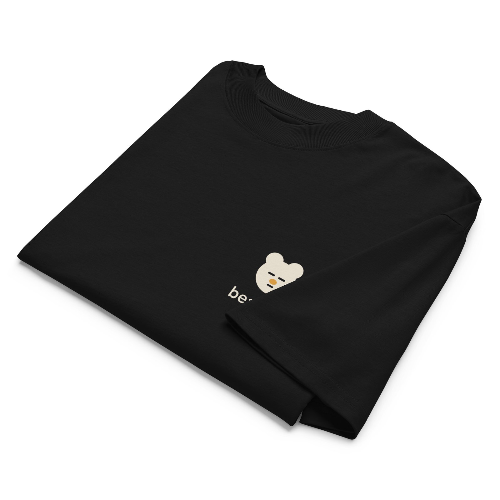 Unisex organic oversized high neck t-shirt - Image 1